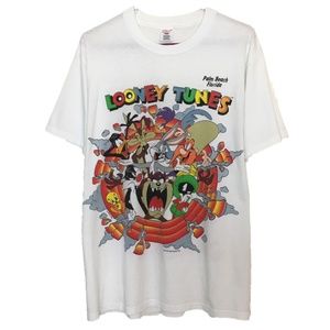 Vintage Sherry's Best Warner Bros Looney Tunes Palm Beach Graphic T-shirt